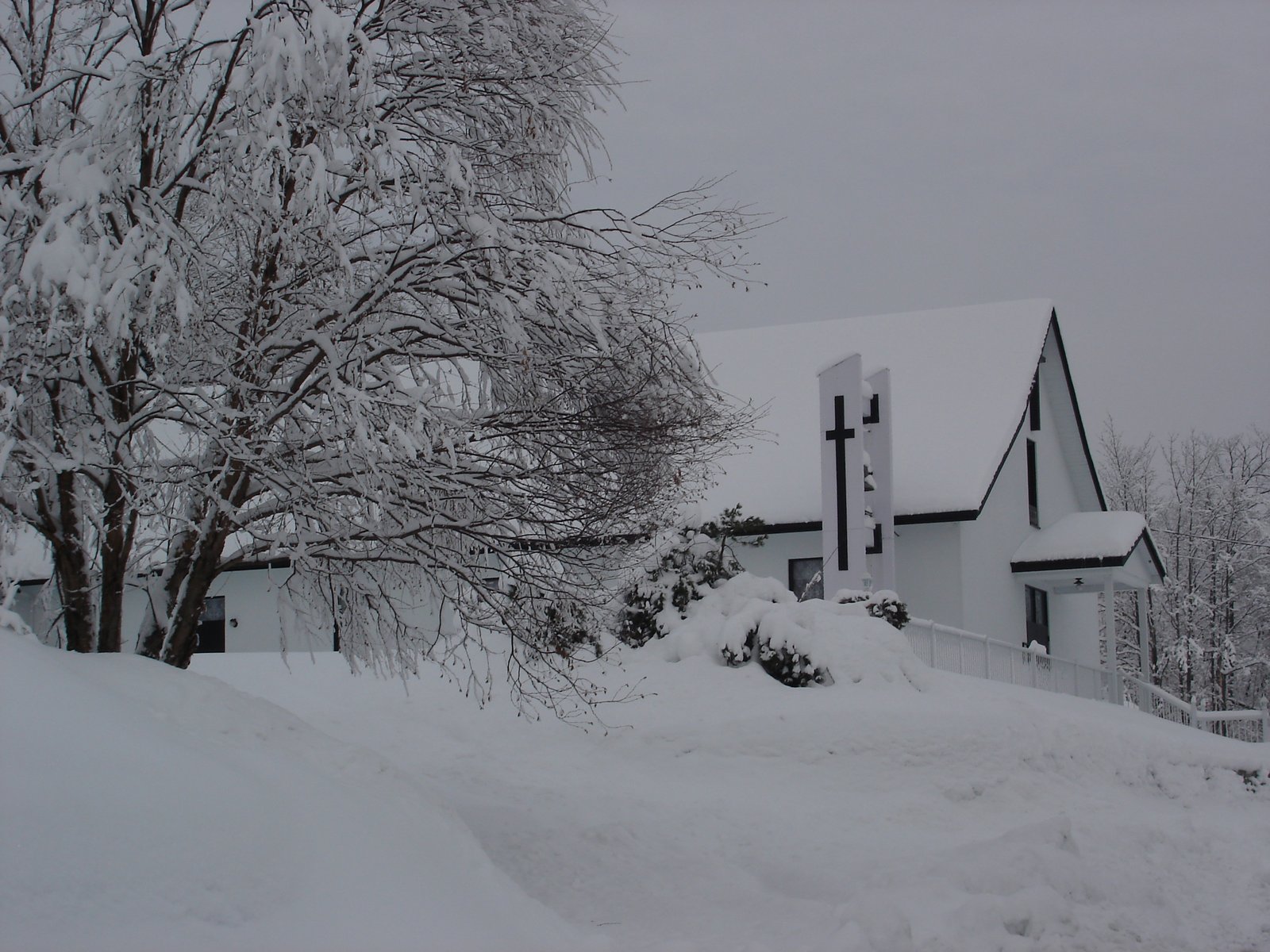 Chapelle du Lac-Poulin en hiver